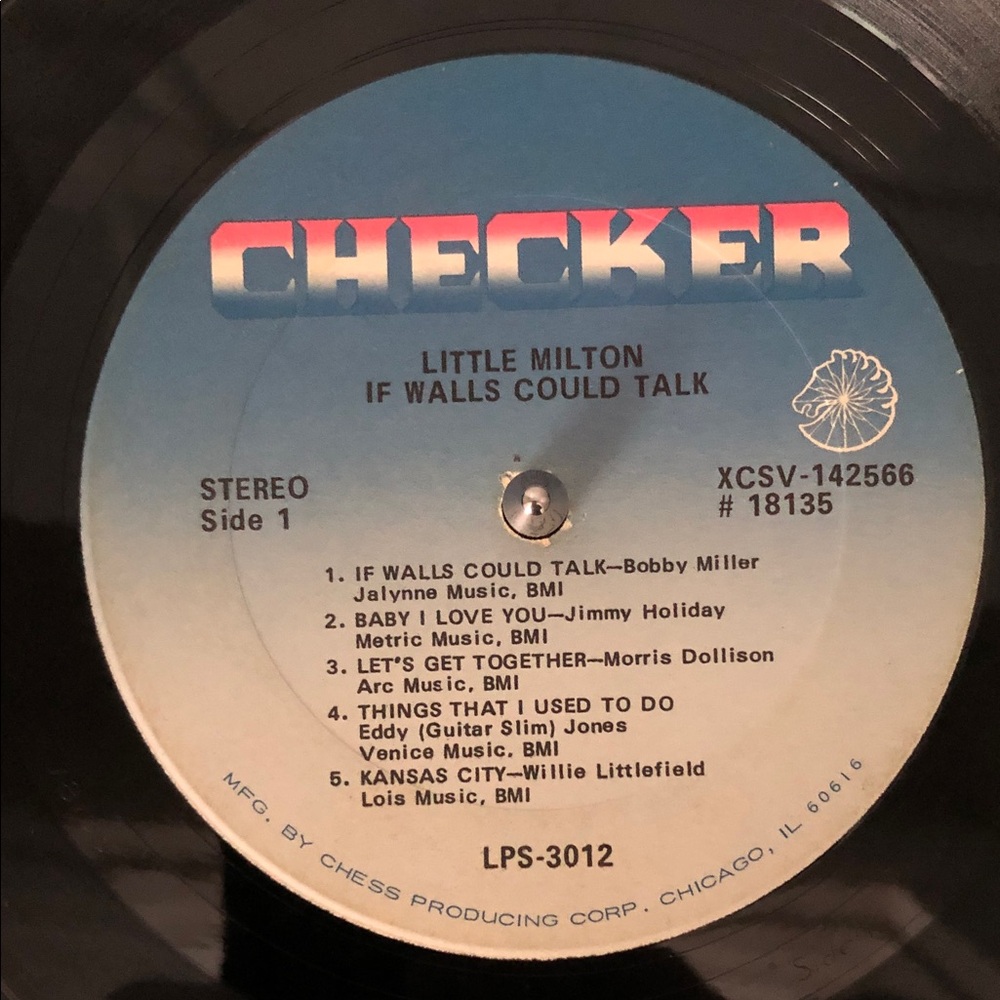 Little Milton Vinyl Album 'If Walls Could Talk' 1970